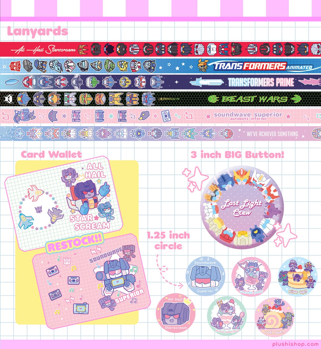 My TF sh0p drop is tonight 7PM CT!!!💝💝
Here's a preview of what you can look forward to! New items and restocks!<3 Including some Sentinel things... RTS/LIKES are appreciated 🫶

Link and more details below ⬇️⬇️