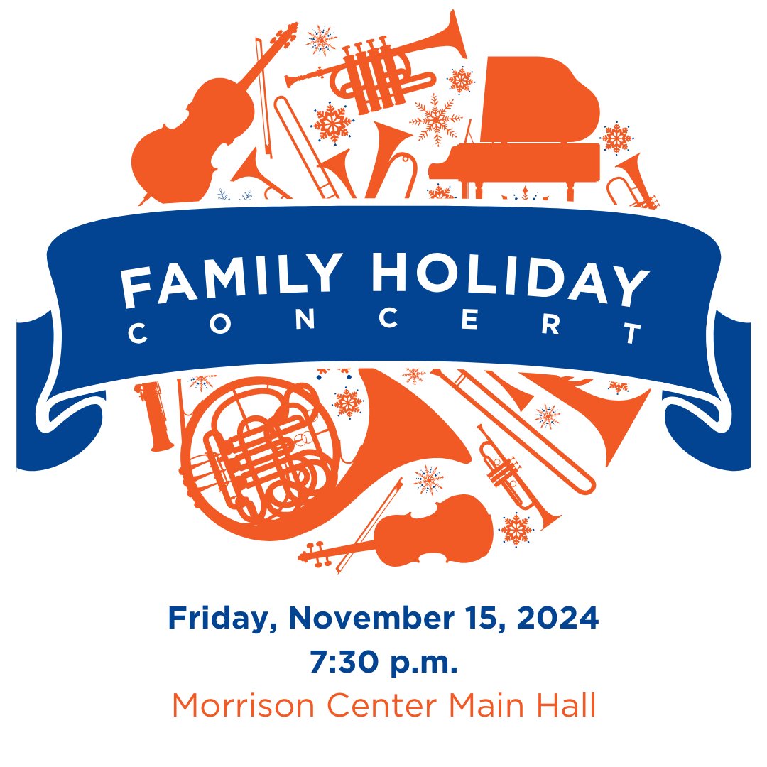 Our Holiday concert is back! And earlier than ever — Friday, 11/15, at 7:30 pm in the Morrison Center. This beloved concert features a variety of seasonal music and nearly all #BoiseState Music ensembles. Including <a href="/bsubluethunder/">Boise State Blue Thunder Marching Band</a>! Ticket link below!

morrisoncenter.com/events/detail/…