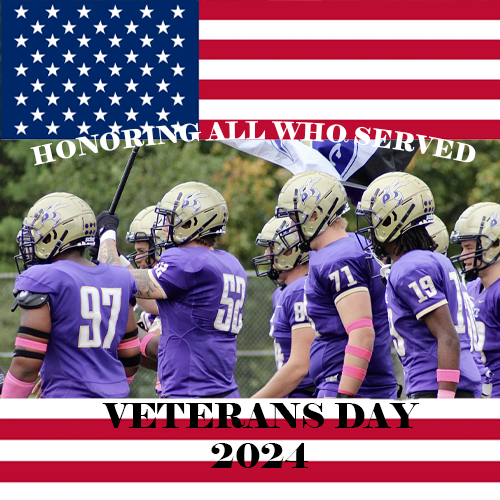 Our entire DC Football program would like to Thank all Veterans and families for their commitment and sacrifice!
#VeteransDay2024 
#thankaveteran
#DCFootball 
#YellowJackets
#veteranappreciationday
#honorandremember