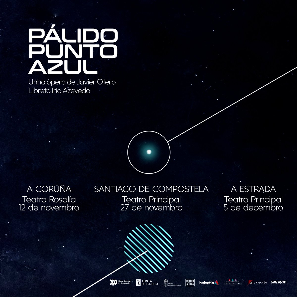 ✨ Chegou o día da estrea de 𝙋𝙖́𝙡𝙞𝙙𝙤 𝙋𝙪𝙣𝙩𝙤 𝘼𝙯𝙪𝙡! A ópera en galego de Javier Otero que non podes perder!

📍Este martes 12 de novembro, ás 19h: no Teatro Rosalía da Coruña!

🎟️ As entradas están dispoñibles en <a href="/Ataquilla_com/">Ataquilla.com</a>