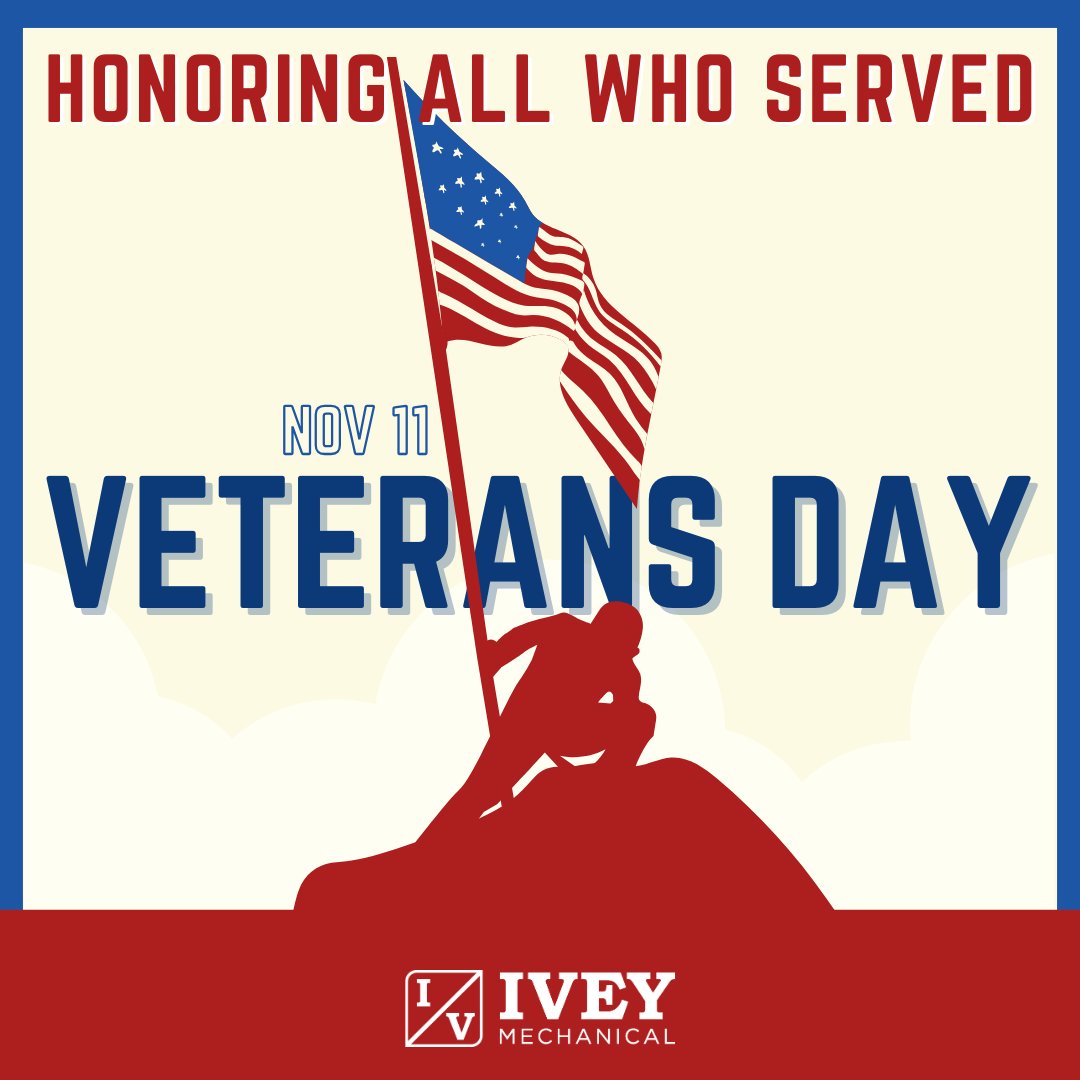 iveymechanical's tweet image. Thank you to all of our veterans for your service, sacrifice, and unwavering commitment. We are grateful for your bravery and dedication to our country. #VeteransDay