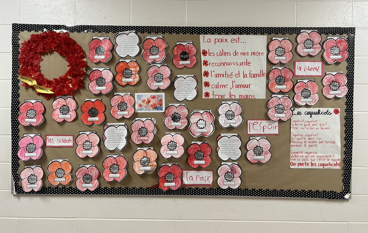 C’est le Jour de Souvenir❤️🇨🇦 Nous nous souvenons ! <a href="/stpetersmilton/">St. Peter C.E.S.</a>