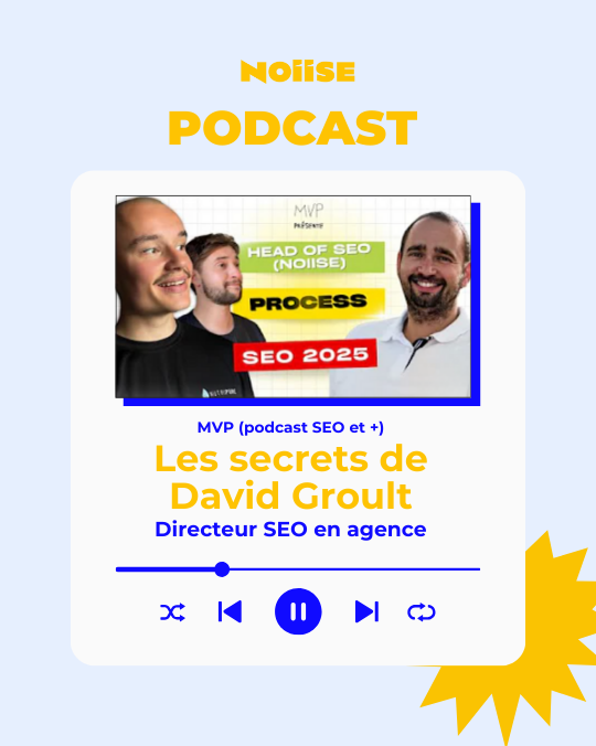 NOIISE (@noiise_agency) on Twitter photo 🎧 PODCAST 🎧
<a href="/davidgroult/">David Groult (NOIISE)</a>, notre head of SEO, partage ses secrets dans le podcast MVP de <a href="/VengeonsP/">Paul Vengeons</a> et <a href="/AntoineVeyriere/">Antoine Veyrieres</a>
Une heure d'échange sur le SEO, ses évolutions, mais aussi sur la carrière de David, et sur NOIISE
Découvrez le podcast youtube.com/watch?v=kP0CJC… 🎧 PODCAST 🎧
<a href="/davidgroult/">David Groult (NOIISE)</a>, notre head of SEO, partage ses secrets dans le podcast MVP de <a href="/VengeonsP/">Paul Vengeons</a> et <a href="/AntoineVeyriere/">Antoine Veyrieres</a>
Une heure d'échange sur le SEO, ses évolutions, mais aussi sur la carrière de David, et sur NOIISE
Découvrez le podcast youtube.com/watch?v=kP0CJC…