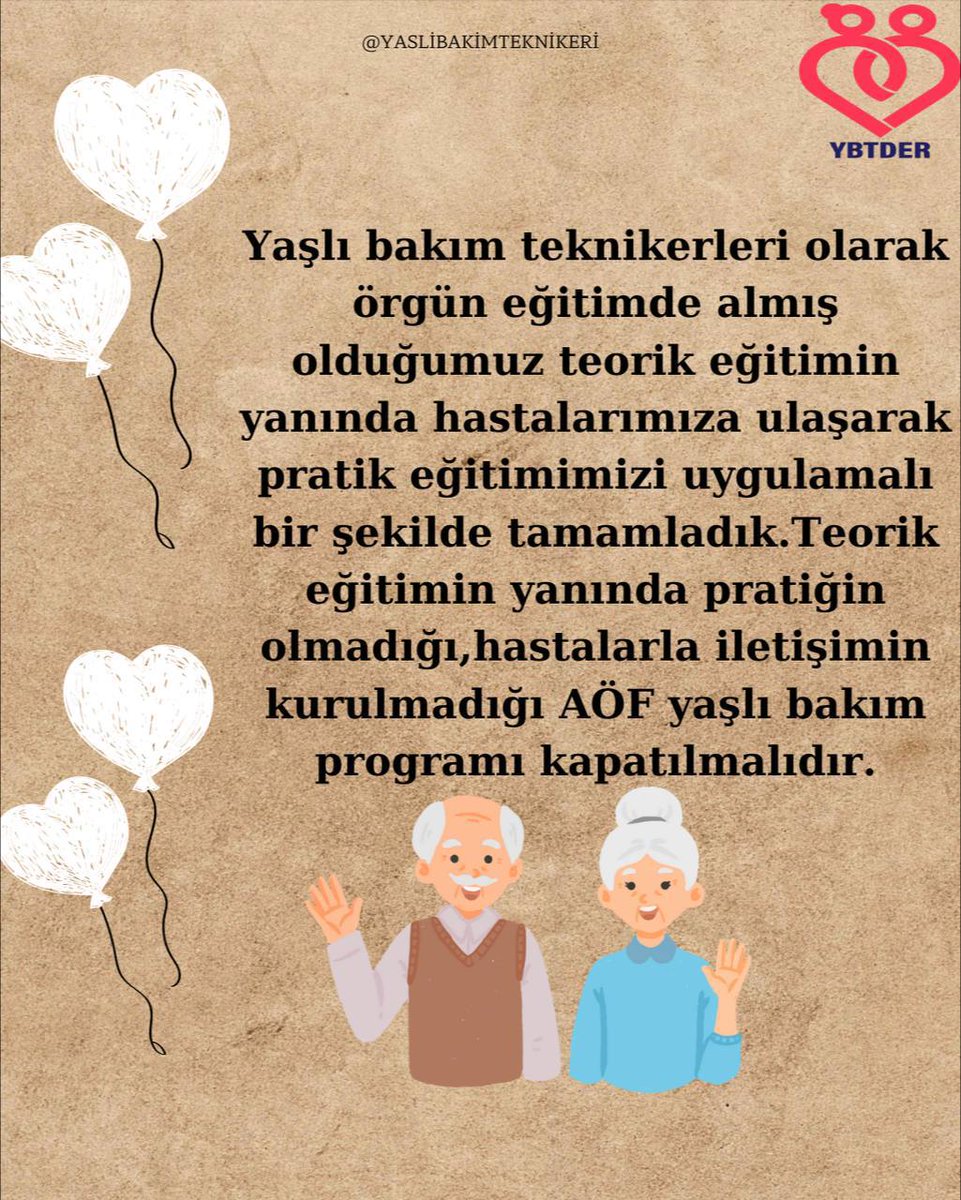 Bölümümüzün içeriği uygulamalı ders olan ve yaşlılarımızın sağlığını önemli ölçüde etkileyen uygulamalar AÖF te bulunmamasından dolayı kapatılmasını talep ediyoruz
<a href="/Anadolu_Univ/">Anadolu Üniversitesi</a>
<a href="/atauniv1957/">Atatürk Üniversitesi I Duyuru</a>
<a href="/acikveuzaktan/">İstanbul Üniversitesi AUZEF</a>
#yaslibakimaöfkapansın