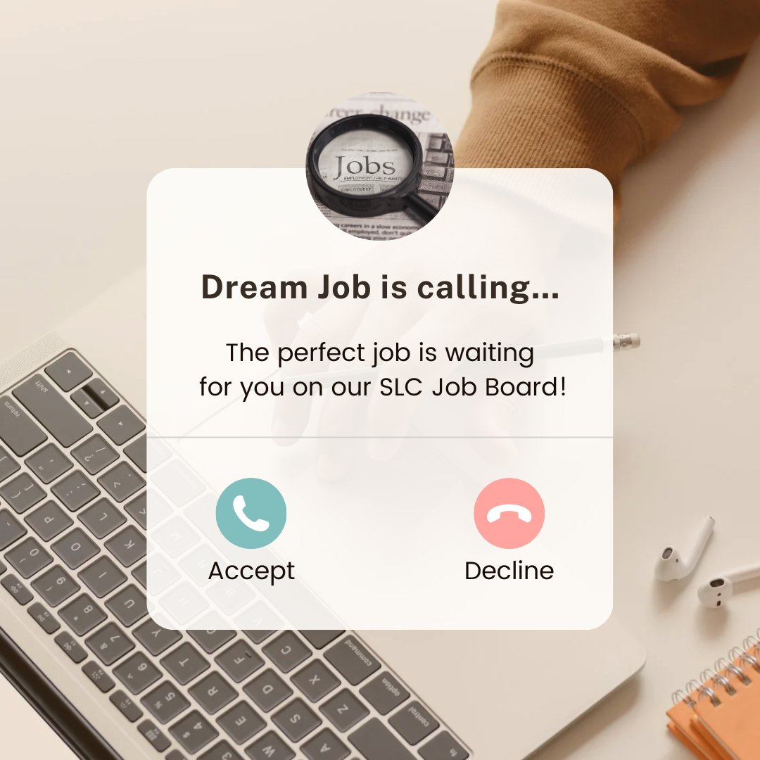 💼 Ready to launch your career?

The SLC Totalhire Job Board is packed with amazing opportunities for students and recent grads. Start applying today and get one step closer to your dream job! 🎯 slc.totalhire.com

#CareerServices #slcstudents #slcgrads #studentjobs