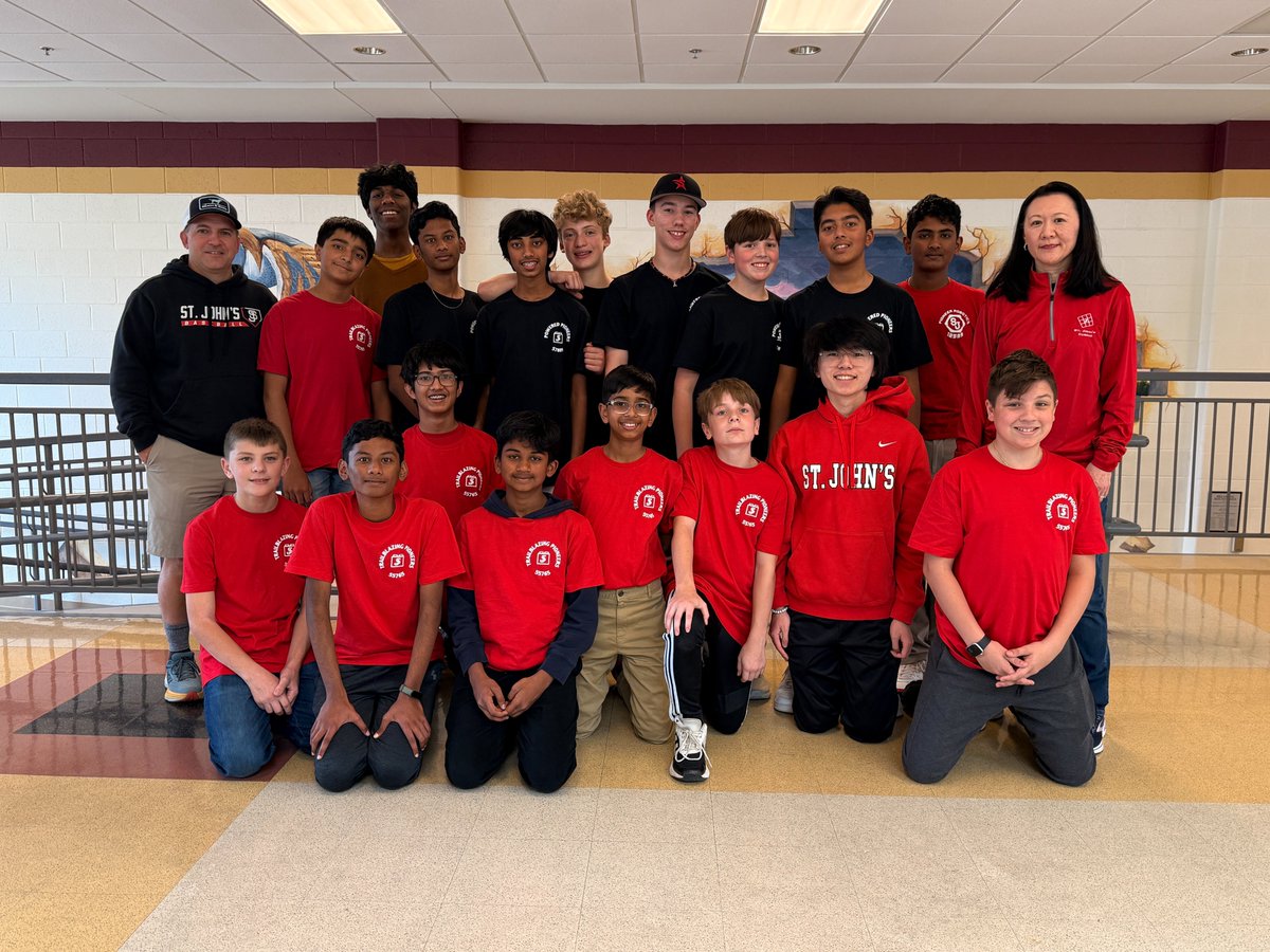 Our middle school FLL teams, the Trailblazing Pioneers and Powered Pioneers, took on their first scrimmage! It was an exciting start to their season and both teams demonstrated great perseverance and teamwork. Let's go, Pioneers! <a href="/SJShrewsbury/">Saint John's</a>