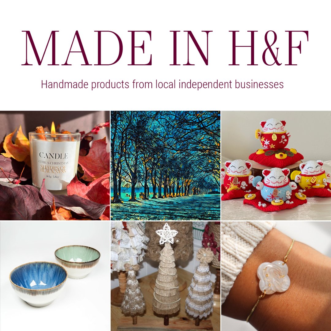 The <a href="/madeinhf/">Made in H&F</a> shop is now open! Hammersmith has teamed up with H&amp;F Council and the Broadway Centre to renovate a vacant unit for local traders to sell their stock. Browse from a selection of original artwork, clothing, jewellery and more.