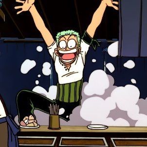 whirlysanji's tweet image. Zoro being silly, a thread 🧵
