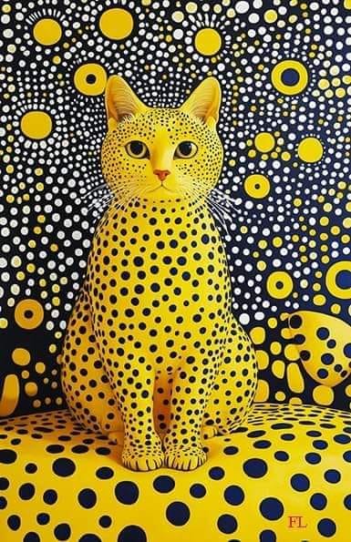 Yayoi Kusama's cat (Japan)
