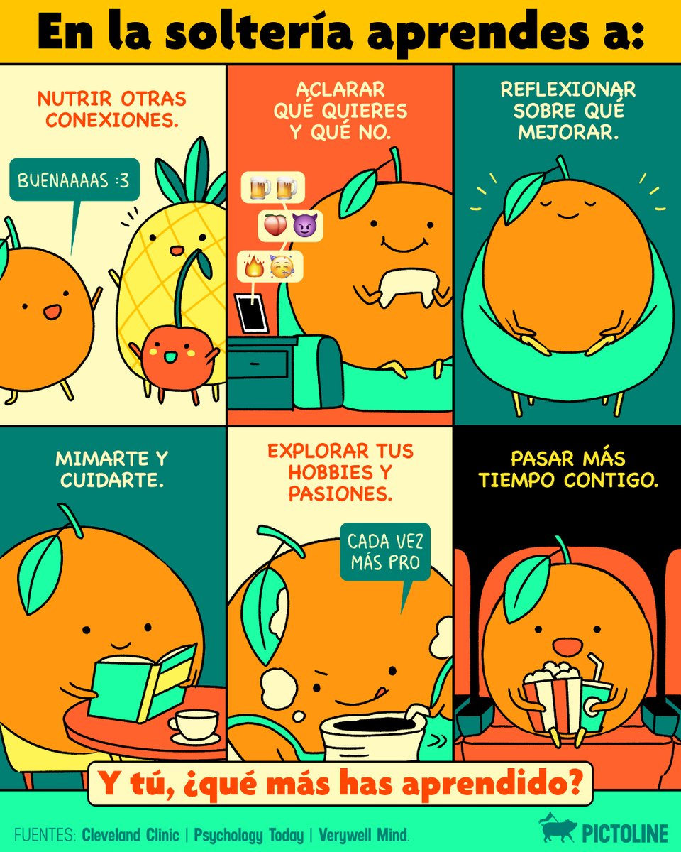 Eres la naranja completa 🍊💕 Vivir en soltería también es felicidad, autoconocimiento y amor propio 😌 ❤️‍

#SolteríaFeliz #CosasQueAprendes #CrecimientoPersonal #DíaDeLaSoltería #SinglesDay #CelebraTuSoltería #FelizDíaDelSoltero #AmorPropio #Pictoline