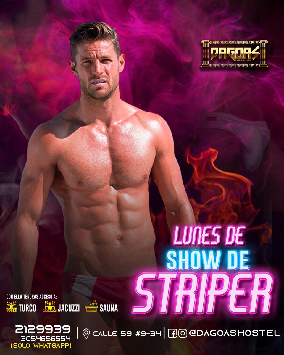 Quienes se activan hoy  #Lunes festivo de show de striper! 🔥🔥🔥desde las 6:30pm 😏😏

Quieres pases de cortesía? 😈🔥
 #ConDagoasGano 
   
✅DEBES SEGUIRNOS  y dar 💙+ 🔁 (retweet) a este tweet y TODOS los posts de la Semana