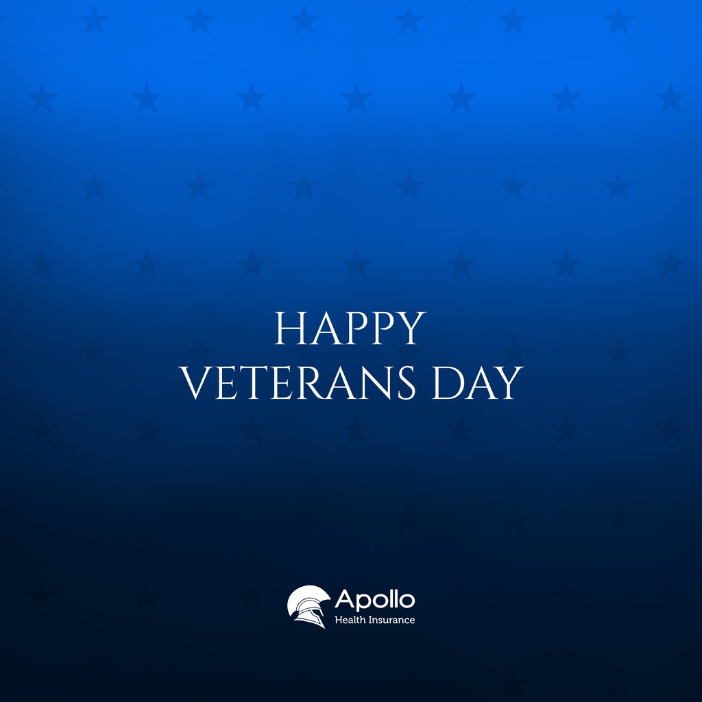 ApolloHealthIns's tweet image. Today, we honor all who have served. Thank you for your service! Happy Veterans Day! 🇺🇸

#VeteransDay #ApolloHealthInsurance