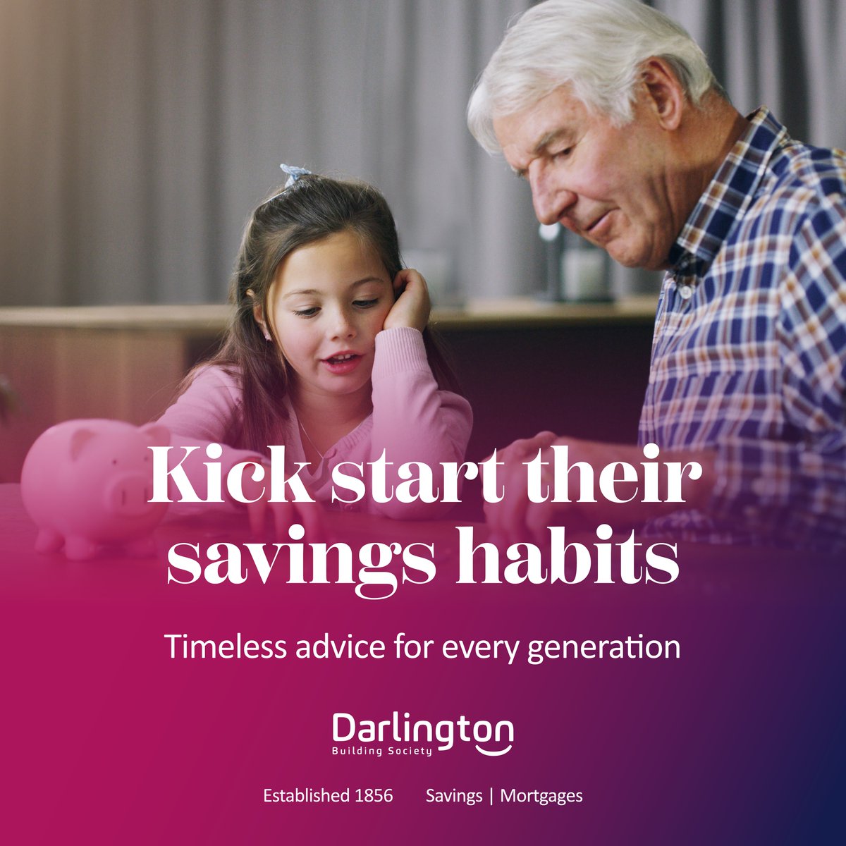 If you're looking for ways to help teach loved ones about money, you can book one of our family savings health checks to chat about the different options available. ✨

Find out how Darlington Building society can help you kick start their saving habits: darlington.co.uk/savings-accoun…