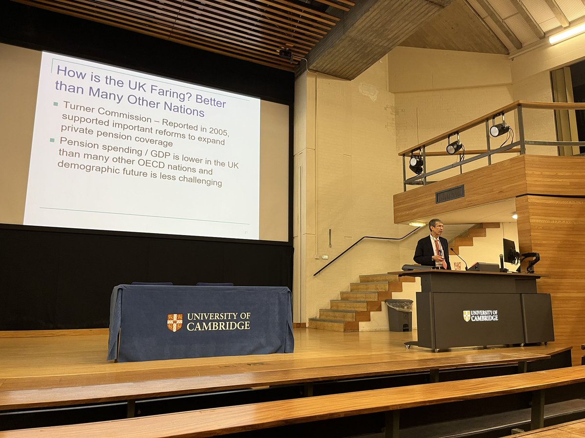 James Poterba delivering the 2024 Marshall Lecture <a href="/CamEcon/">CamEcon</a>