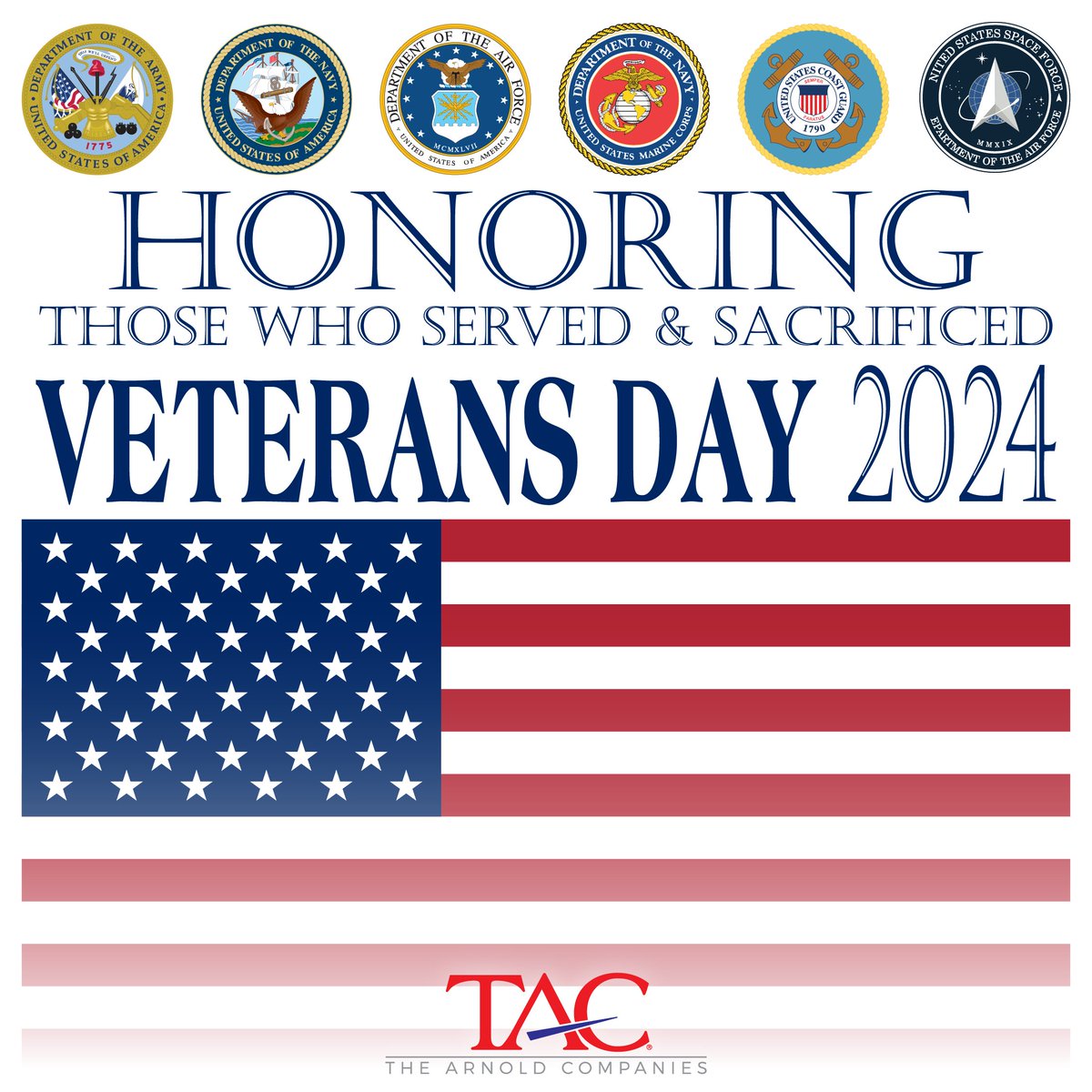 As we observe this #VeteransDay2024 - we #HONOR all who have served and sacrificed on our behalf.
