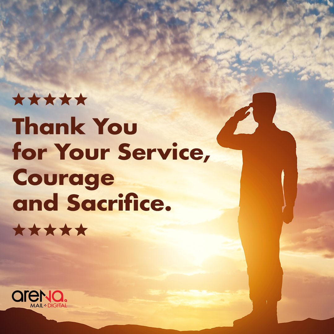 Today, we honor America’s veterans for their courage, sacrifice and selfless service. Their dedication protects our freedoms and strengthens our nation. From all of us at Arena, thank you to all who have served—your legacy lives on.