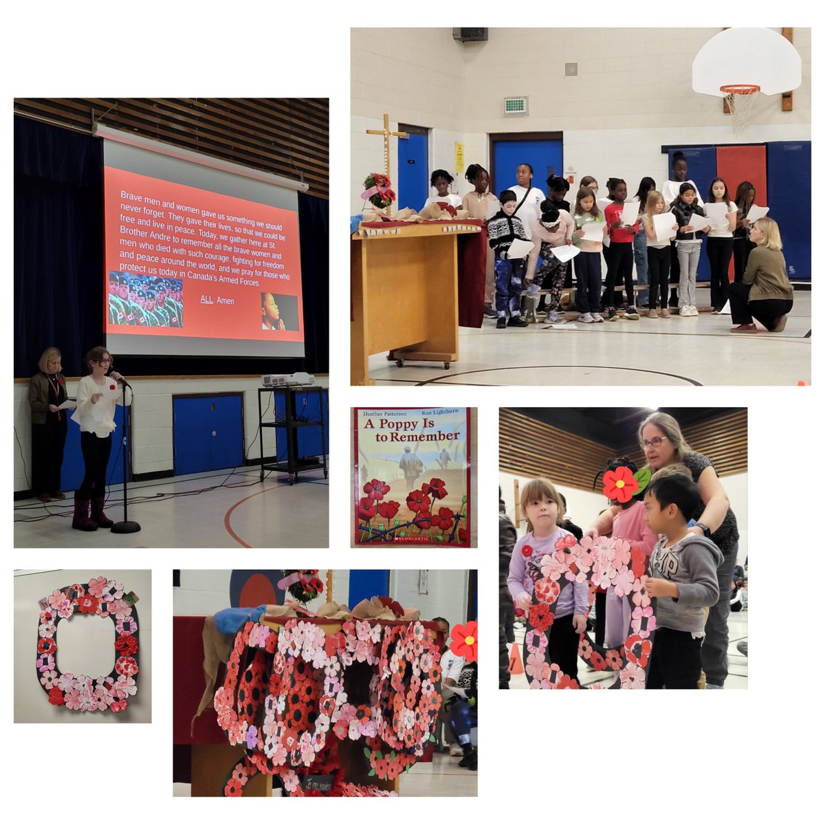 Marzipan1969's tweet image. Thank you @McIntyreSBA for the beautiful Remembrance Day ceremony today. We honoured all people, past &amp;amp; present, who faught for our peace.  My we never forget. ❤️ @StBrAndreOCSB #ocsbHope