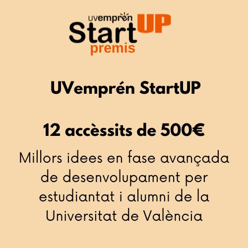 🥇🥈🥉🅰️mpliat fins al 1️⃣7️⃣ de novembre el termini per apresentar candidatures als Premis d'Emprenedoria de la <a href="/UV_EG/">Universitat València</a> <a href="/UVstartup/">Incubadora #UVemprénStartUP</a> i <a href="/santander_es/">Santander España</a>.
2️⃣0️⃣0️⃣0️⃣0️⃣ € per a projectes i empreses de l'estudiantat i alumni de la <a href="/UV_EG/">Universitat València</a>
ℹ️ Inscriu-te a l'enllaç: uv.es/uv-emprende/es…