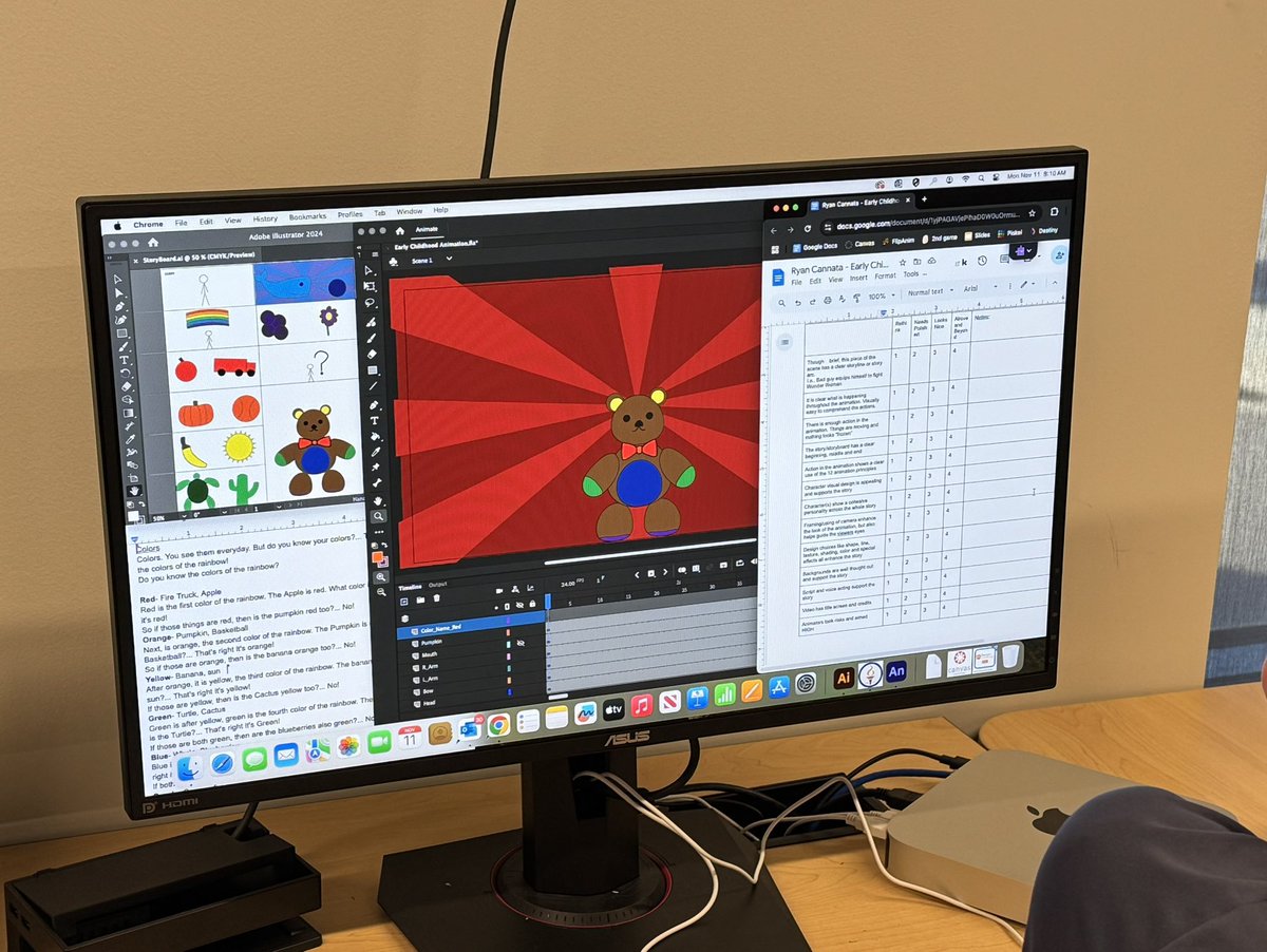 swartz_c's tweet image. Animation students are creating short animations for students at the Cedar Trails Early Childhood Center.  The real-world project provides students with opportunities to learn from each other and eventually showcase their work with early childhood students. @USD_232 #RWL