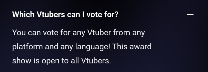 Comunidad hispanohablante! Nominemos y votemos a nuestras vtubers preferidas. Aquí dice que podemos nominar de cualquier idioma y todas las vtubers som bienvenidas!
Empecemos a mostrar que aquí también hay amor y apoyo por las vtubers 💕