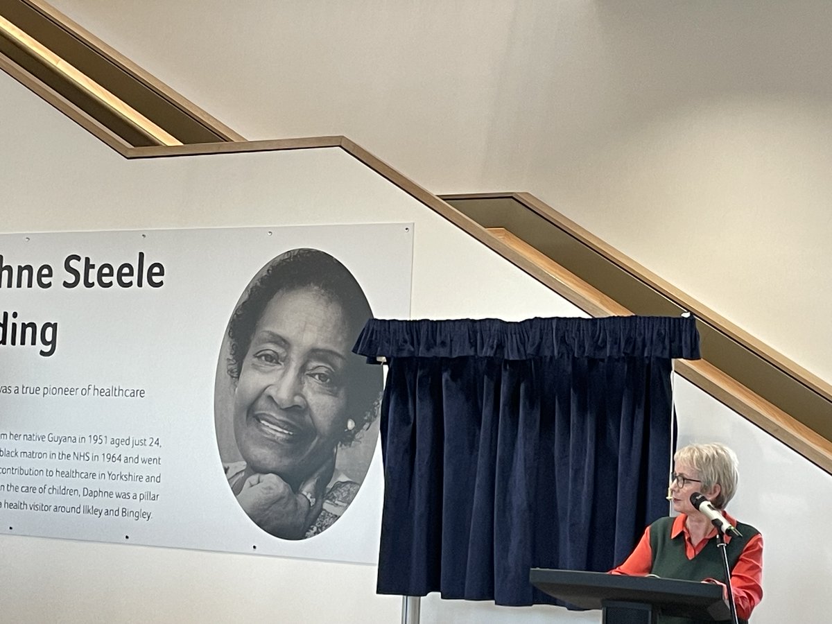 Great opening ceremony this afternoon with <a href="/DrSarahJarvis/">DrSarahJarvis</a> for the Daphne Steele Building, 1st facility on the new National Health Innovation Campus <a href="/HuddersfieldUni/">University of Huddersfield</a>  - with special guests from partners <a href="/KirkleesCouncil/">Kirklees Council</a> <a href="/CHFTNHS/">Calderdale and Huddersfield NHS Foundation Trust</a> &amp; many others, &amp; speech from <a href="/karinsmyth/">Karin Smyth</a> <a href="/DHSCgovuk/">Department of Health and Social Care</a>