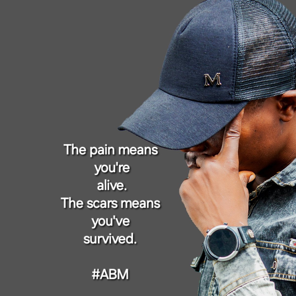 bmaarons's tweet image. The pain means you're alive, the scars means you've survived. 
 #President