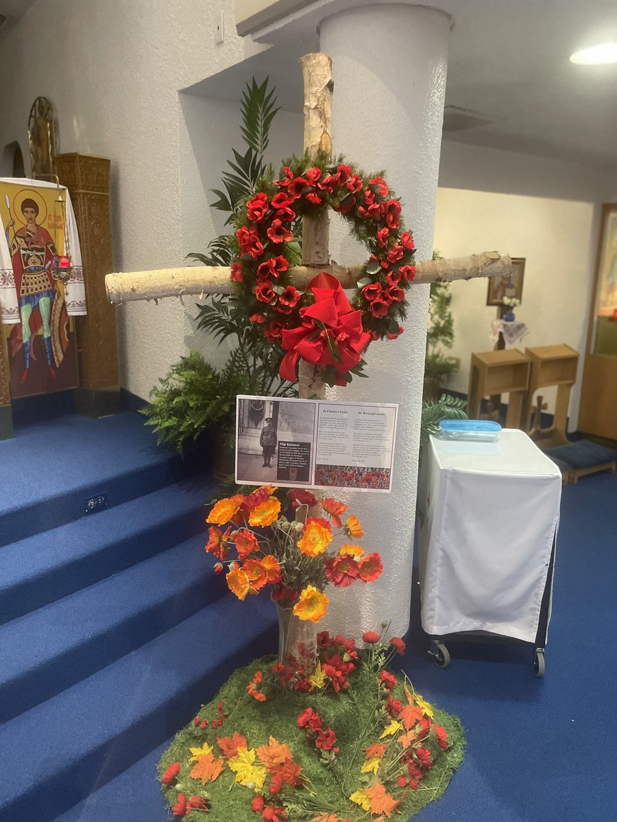 StDemetriusCS's tweet image. A beautiful service led by our grade 7 students at St. Demetrius parish. Today, and everyday, we remember. 

#RemembanceDay #LestWeForget 

@TCDSB @lily_hordienko