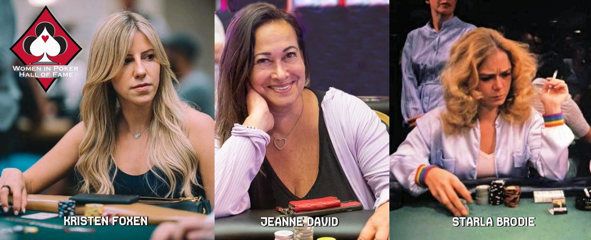 Women in Poker Hall of Fame (@wiphof) on Twitter photo We are proud to announce the WiPHoF Class of 2024 <a href="/krissyb24poker/">Kristen Foxen</a> & <a href="/jeanriders/">Jeanne David</a> also a new Pioneer category for trailblazers aren’t well known. Our first posthumous Pioneer Induction goes to Starla Brodie. Congratulations all! Details at womeninpokerhalloffame.com We are proud to announce the WiPHoF Class of 2024 <a href="/krissyb24poker/">Kristen Foxen</a> & <a href="/jeanriders/">Jeanne David</a> also a new Pioneer category for trailblazers aren’t well known. Our first posthumous Pioneer Induction goes to Starla Brodie. Congratulations all! Details at womeninpokerhalloffame.com