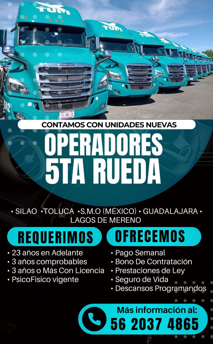 eporrasrh's tweet photo. #buscamostutalento #operadores #5ta https://t.co/CTY95uYL8Q