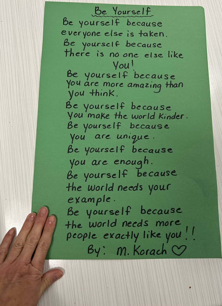 I wrote this for my class today on my lunch break. I hope they like it!♥️#StarfishClub #X #mentalhealth