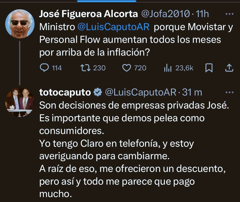 Si privatiza otra empresa cambia el celu