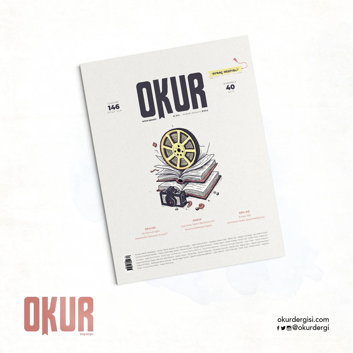 #Okur40 çıktı!

Uyarlama metni bozar mı? Bu sayının dosyasında sinemanın edebiyattan nasıl etkilendiğini ve sinema tarihi boyunca kitaplar filme uyarlanırken ne gibi sorunlar ortaya çıktığını inceledik.

İyi kitapları işaret eden yazılar #Okur40'da!

İçeride tam 146 kitap var!