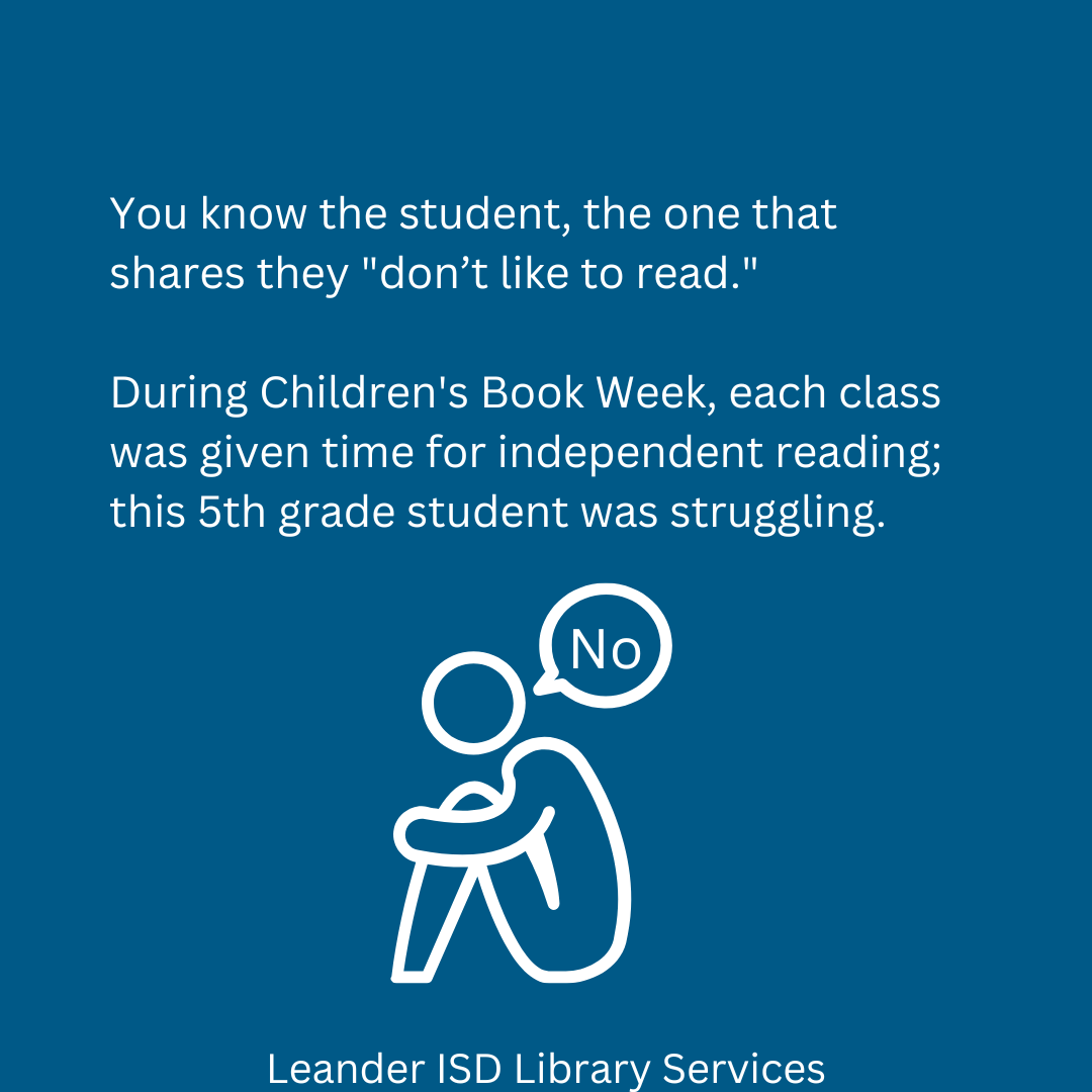 LeanderISD_Lib's tweet photo. Library moments are back! Here's one from Hisle ES Library #leanderisdlib #1LISD https://t.co/YhIqL061ll