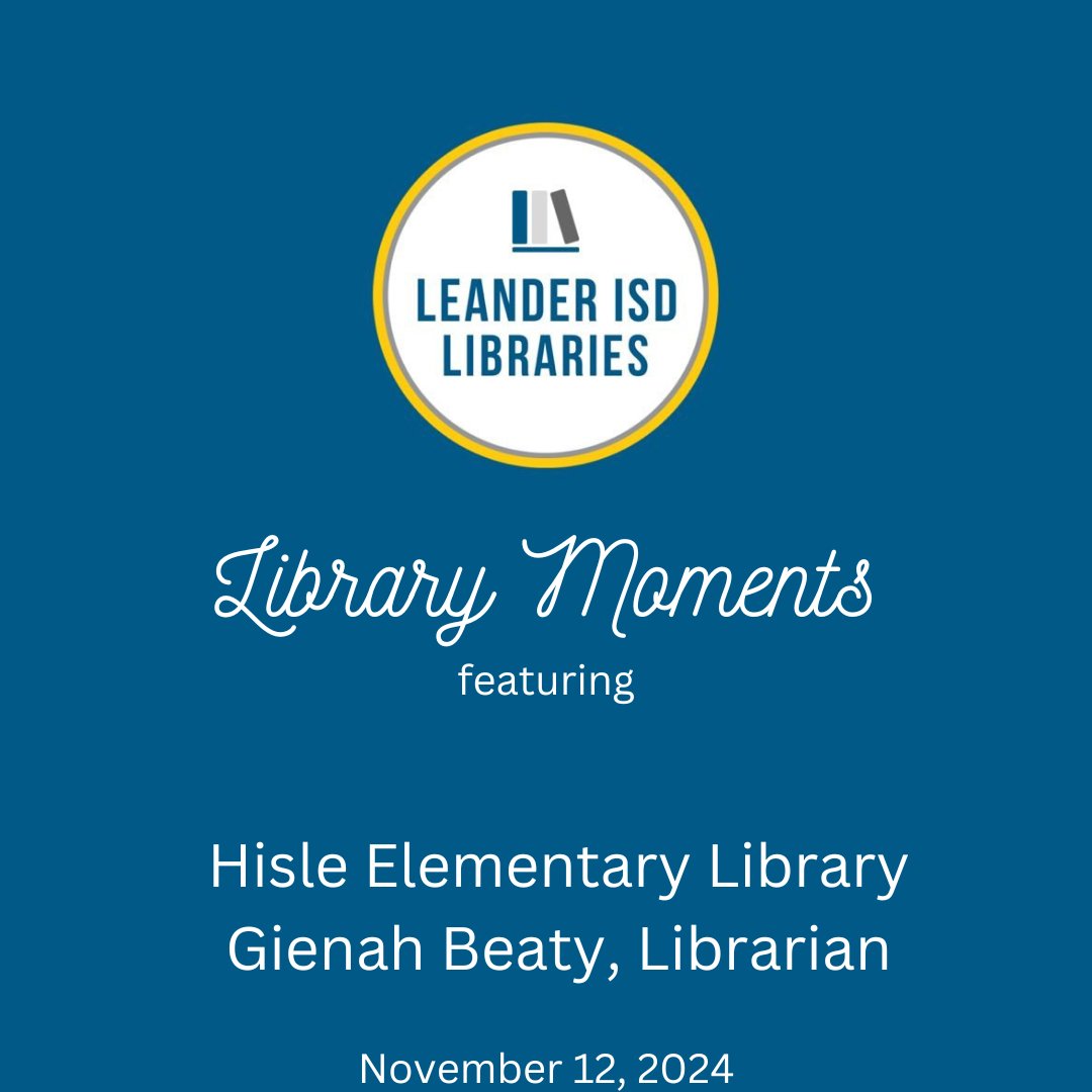 LeanderISD_Lib's tweet photo. Library moments are back! Here's one from Hisle ES Library #leanderisdlib #1LISD https://t.co/YhIqL061ll
