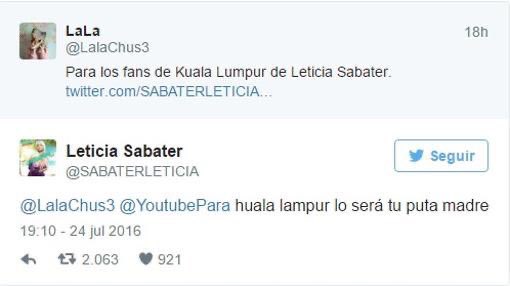 Tweeterricola's tweet image. Discrepo. Lo de Leticia Sabater está por encima!