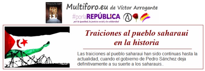 Un momento oportuno, procedente y justo hubiese sido el reconocimiento del Estado saharaui por parte de España el pasado mes de mayo, cuando reconoció al Estado de Palestina
multiforo.eu/Colaboraciones…
#AutodeterminaciónSáhara #SáharaLibre