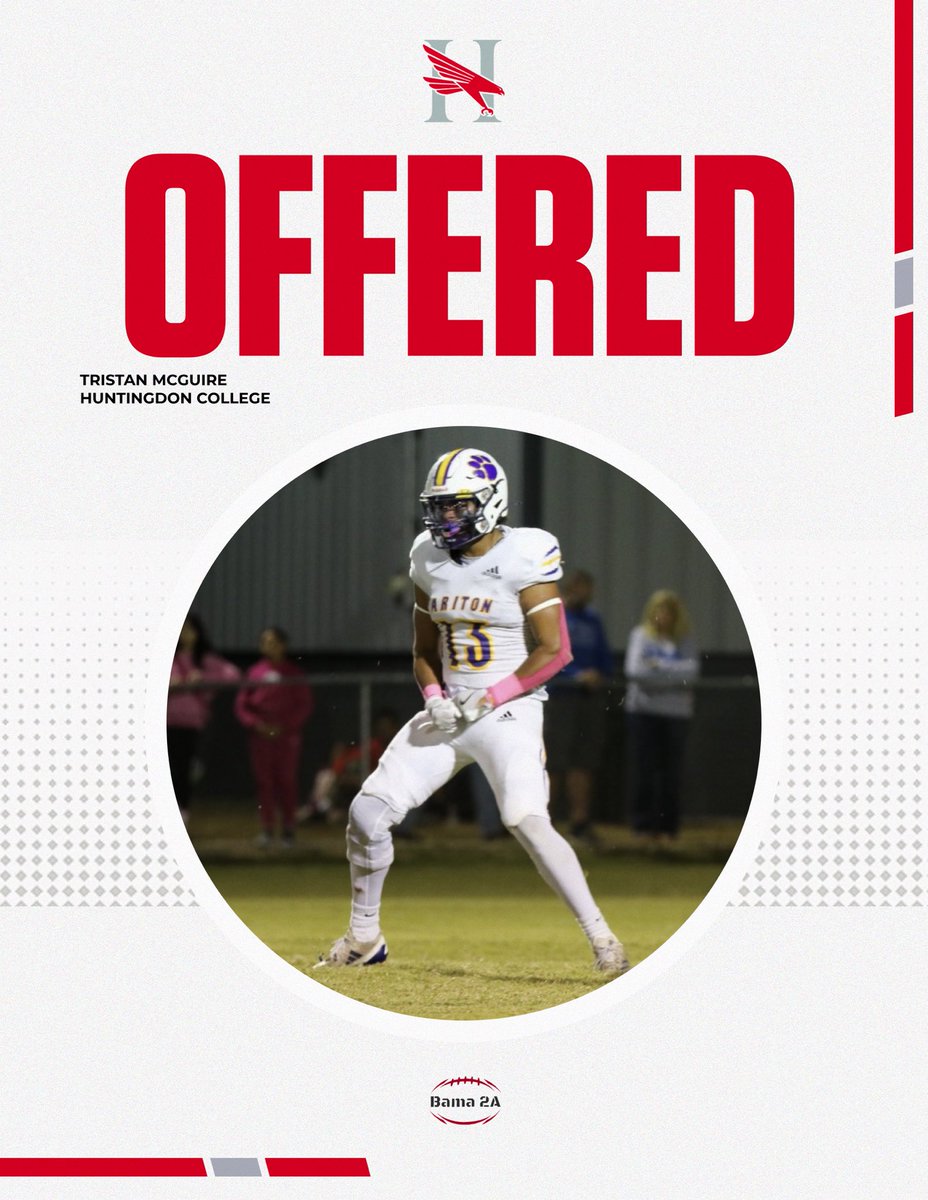 Congratulations to <a href="/TristanMcGuir7/">Tristan McGuire</a>❗️
He was offered by <a href="/HawksFootball/">Huntingdon Football</a>❗️