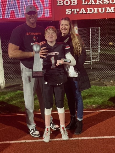 NickLeonardQB1's tweet photo. 11U season (9-0) League Champions (Back-to-Back) in the 12U division!  19-0 in the last two seasons.  I am so proud of my team and coaches. Final Stats: 145-205 (70.8%) completion, 2,070 yards, 31 Passing TDs, 4 INT, 4 Rushing TDs @WhatcomPreps @QBHitList @quarterbackmag https://t.co/0t9gUL7vK7