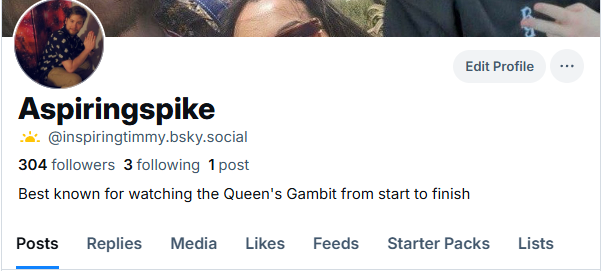 Gonna try bluesky out for a bit, will probably be doing an extra bit of shitposting over there 

my @ might change if the imposter hands over the keys to aspiringspike lol