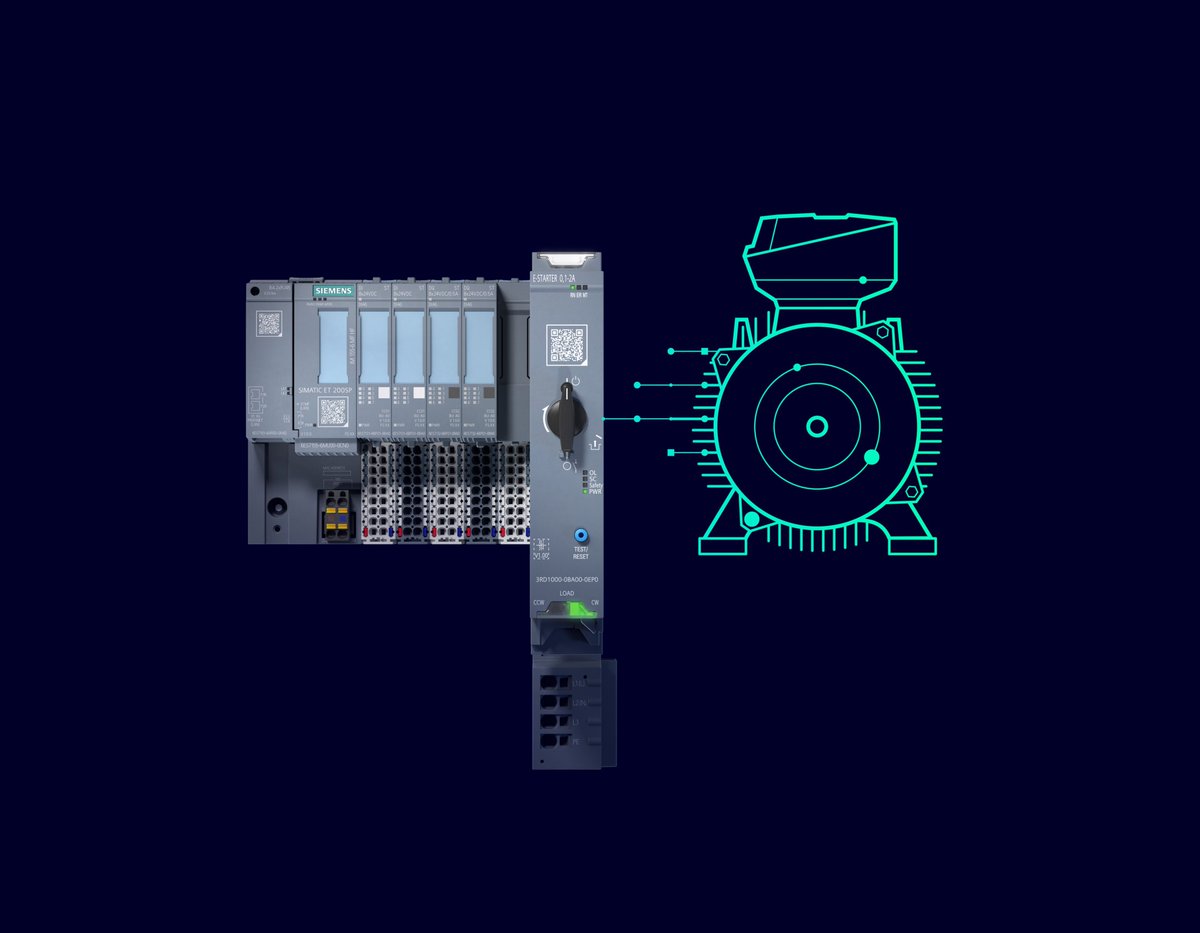 DirkSchaar's tweet photo. @siemensindustry revolutionises automation with the #SIMATIC ET 200SP e-Starter! Featuring 1,000x faster short-circuit protection, it cuts downtime &amp; maintenance costs, while the #EcoTech label certifies its resource-saving design. https://t.co/UmglUbD2qt
[sponsored] #SPS_live https://t.co/CIgYbO9Uq1