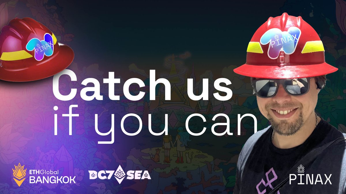PinaxNetwork's tweet image. 🌅 #Devcon2024 officially kicks off today!

Catch our team at Devcon and the hottest side events in Bangkok over the next few days. Keep an eye out for the iconic 🔥🧑‍🚒 helmet—have you spotted us yet?

Stop by, say hello 👋, and don’t forget to secure your Pinax PRO Plan today!