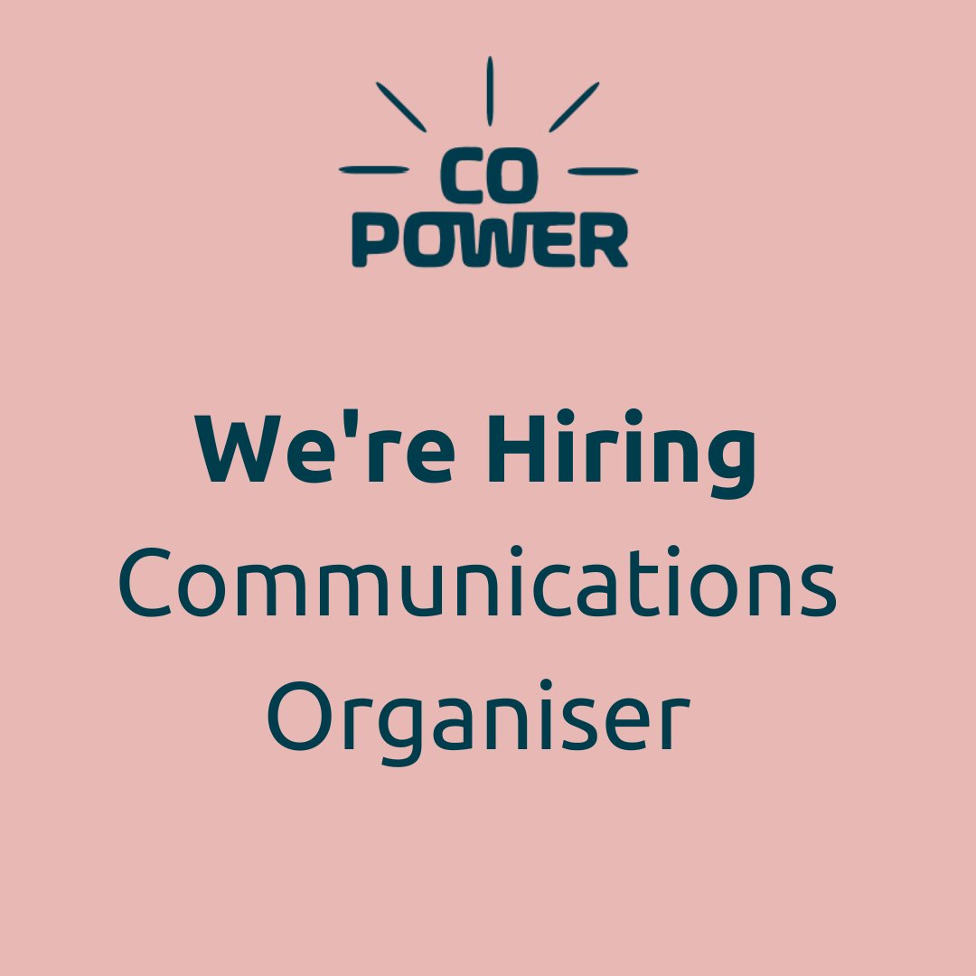 Today is the last day to apply for the role of Comms Organiser with us. Check our blog for more information!