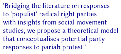 (also @RRResRobot@fediscience.org) (@rrresrobot) on Twitter photo Are you interested in the #AfD? A. Heinze and M. Weisskircher. “How Political Parties Respond to Pariah Street Protest: The Case of Anti-Corona Mobilisation in Germany”. In: German Politics 32.3 (2023), pp. 563-584. dx.doi.org/10.1080/096440…. Are you interested in the #AfD? A. Heinze and M. Weisskircher. “How Political Parties Respond to Pariah Street Protest: The Case of Anti-Corona Mobilisation in Germany”. In: German Politics 32.3 (2023), pp. 563-584. dx.doi.org/10.1080/096440….