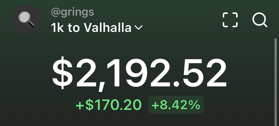⏳ UPDATE ⏳

En plus de x2 avec TOUT le discord. Pas de scalping à 10k de mcap, pas de rug dans la fife, TOUT le monde peut suivre 🤝

(Lien en bio comme d'hab)