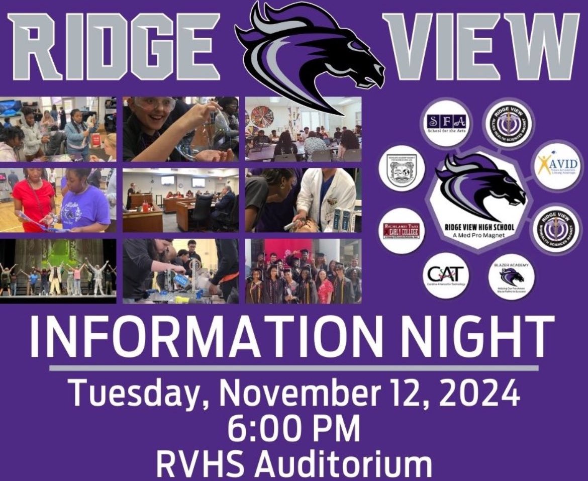 See you tomorrow our Future Blazers💜🩶 #RVHSBlazers #FutureBlazers  #InfoNight #ViewCounty, image size:1170x957