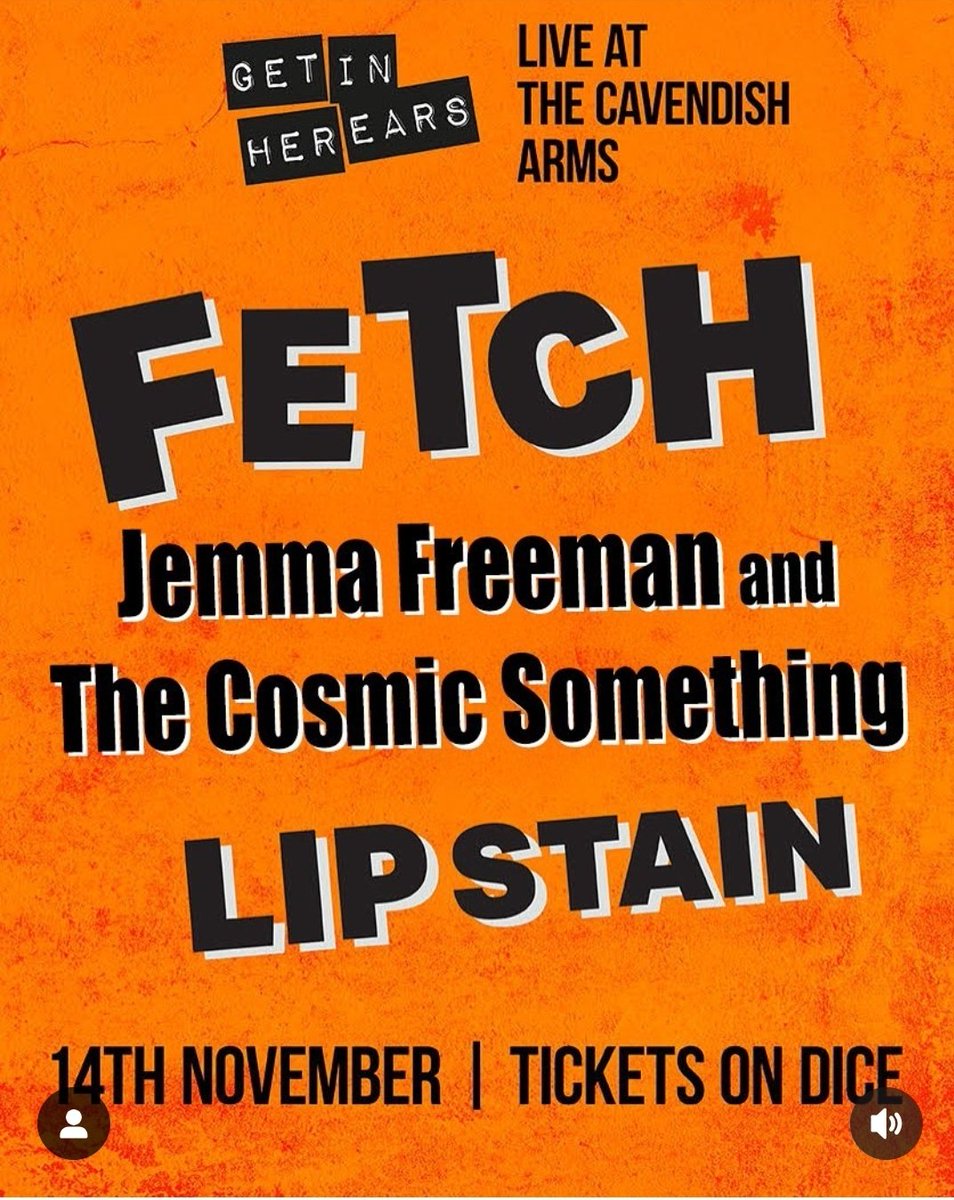 Beth White (@thatbethwhite) on Twitter photo Guys WOW my band FETCH have our debut THIS THURSDAY!
Now with the legendary <a href="/JemmaFreeman3/">Jemma Freeman and The Cosmic Something</a> on the bill say whaaaatt 🔥🔥🔥🔥
Get ready for some brand new fierce queer pop punk fury at <a href="/CavendishArms/">The Cavendish Arms</a> this THURSDAY 14TH NOV
🎟 below - be quick cus it's gonna sell out xo Guys WOW my band FETCH have our debut THIS THURSDAY!
Now with the legendary <a href="/JemmaFreeman3/">Jemma Freeman and The Cosmic Something</a> on the bill say whaaaatt 🔥🔥🔥🔥
Get ready for some brand new fierce queer pop punk fury at <a href="/CavendishArms/">The Cavendish Arms</a> this THURSDAY 14TH NOV
🎟 below - be quick cus it's gonna sell out xo