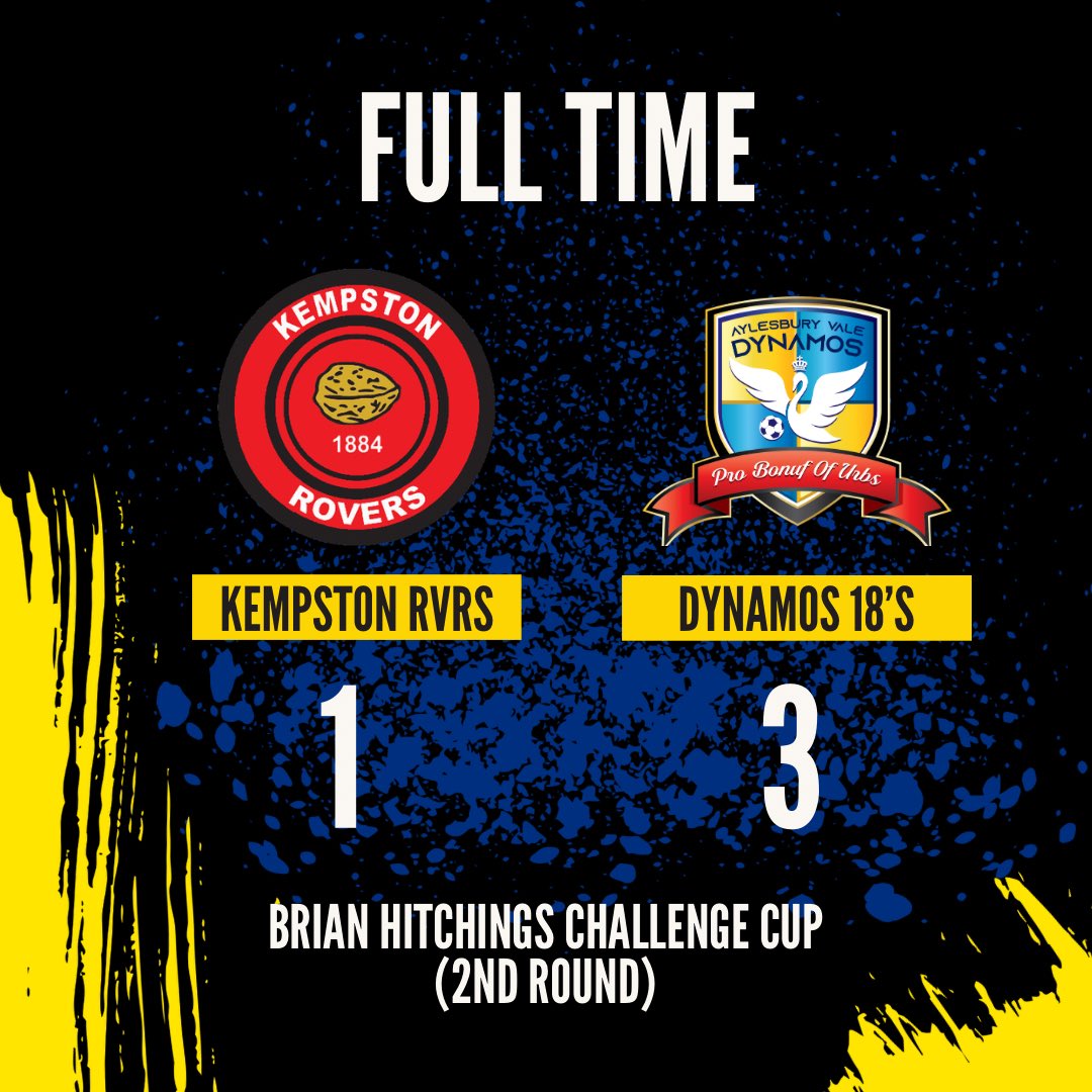 FULL TIME 

The lads continue their current form with a 3-1 win at <a href="/Kempston_Rovers/">Kempston Rovers FC</a> in the Brian Hitchings Challenge Cup this evening. 

Goals from Captain Seth R, Dylan S &amp; Tye D

🟡🔵

#moretocome