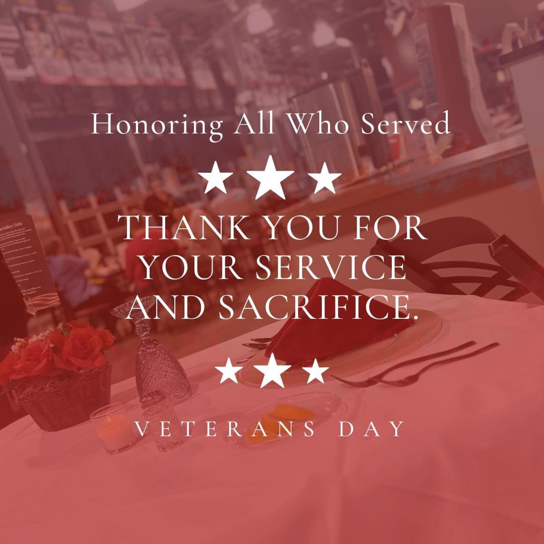 DominionRaceway's tweet photo. To our veterans, we hope you enjoy tonights offering, as we thank you for your sacrifice, your courage, and your commitment to protecting our freedom. 

This dinner service has been meticulous crafted and prepared by the students from the Spotsylvania Career and Tech Center and sponsored by these great local businesses: Bugsy's Auto Repair, Carlisle III Home Inspection & Consulting, Eagle Towing & Recovery, and Dinah Marie Photography. Walk-ins are still available all reservations have been booked.