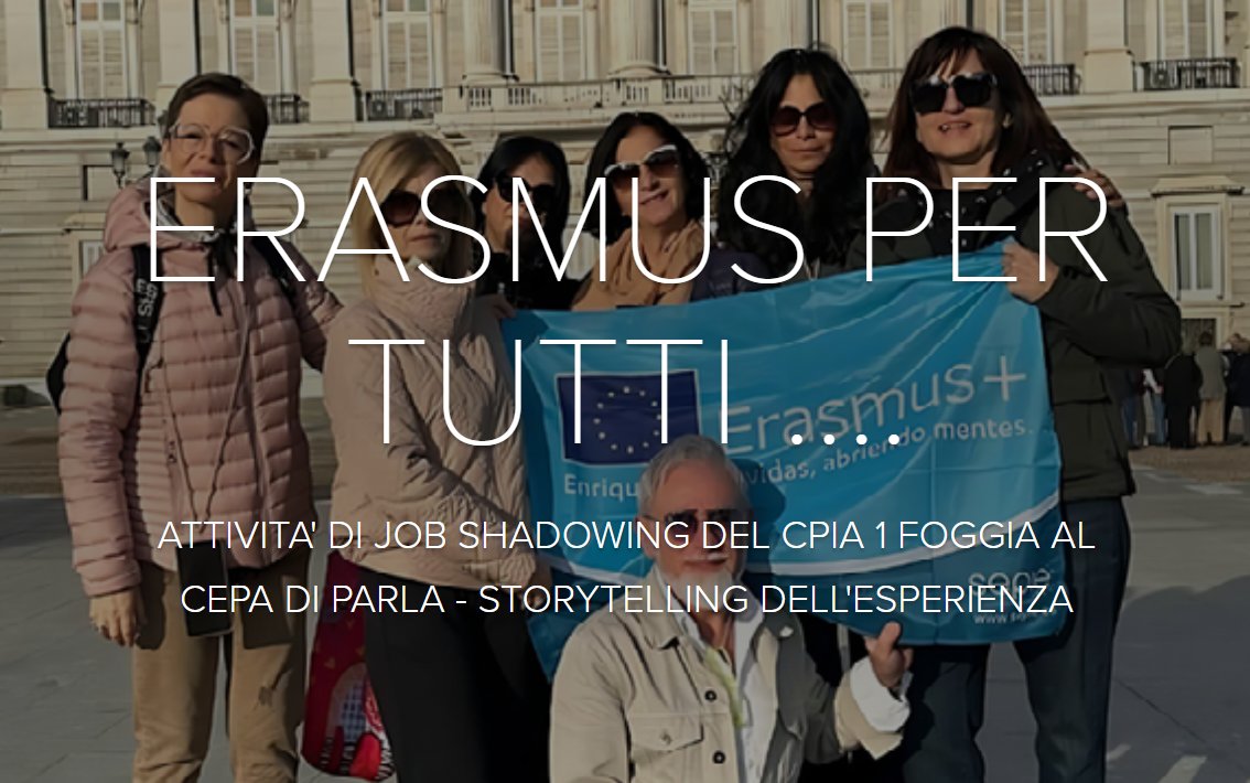 Verso una scuola globale: i dieci anni di esperienze del CPIA 1 Foggia nei progetti di collaborazione europea
#AdultEDU   #ErasmusPlus 

👉epale.ec.europa.eu/it/content/ver…
<a href="/EuropeDirectPug/">EuropeDirectPuglia</a> <a href="/EUErasmusPlus/">Erasmus+</a> <a href="/EPALE_ES/">EPALE_ES</a>