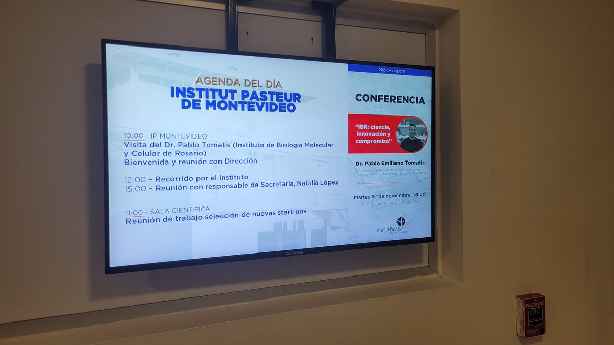 Pablo E. Tomatis (@pabloetomatis) on Twitter photo Thanks to a staff exchange fellowship from <a href="/red_cebem/">Centro de Biología Estructural del Mercosur</a>, I'm visiting <a href="/IPMontevideo/">Institut Pasteur Montevideo</a> 🇺🇾 from <a href="/IBR_CONICET/">IBR</a> 🇦🇷. We aim to enhance collaborative efforts and share best practices in research infrastructure management and scientific project coordination. Thanks to a staff exchange fellowship from <a href="/red_cebem/">Centro de Biología Estructural del Mercosur</a>, I'm visiting <a href="/IPMontevideo/">Institut Pasteur Montevideo</a> 🇺🇾 from <a href="/IBR_CONICET/">IBR</a> 🇦🇷. We aim to enhance collaborative efforts and share best practices in research infrastructure management and scientific project coordination.